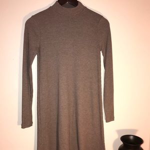 long sleeve turtleneck dress